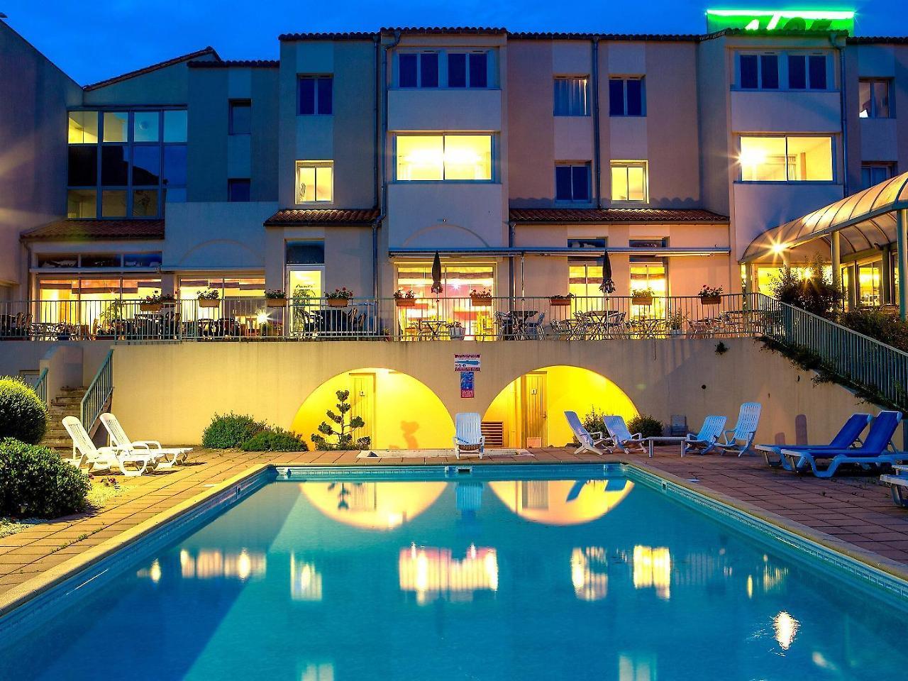 Logis Hotel Restaurant Aloe Лес Хербиерс Екстериор снимка